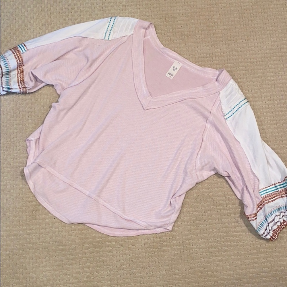 Free People pink sweater